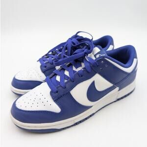 Nike Dunk Low Retro Shoes White Denim Turquoise DV0833-106 Men's Size US8.5 EU42